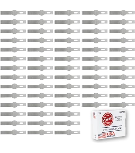 Amazon.com: Excel Blades #17A Narrow Chisel Blades (100-Pack
